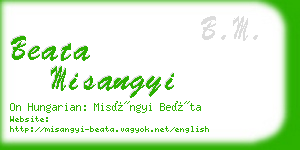 beata misangyi business card